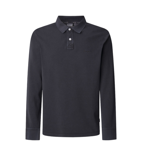 Til mænd. PM542213 Langærmet piqué polo slim fit (M), Casual, Bomuld, Lange ærmer, Bæredygtig - Pepe Jeans - Modalova