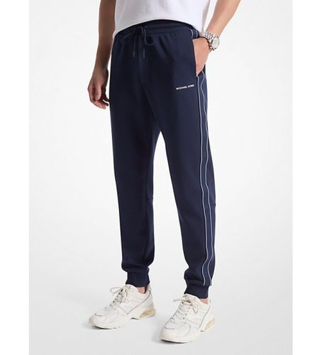 Til mænd. CT4524J5MF Joggingbukser i bomuldsblanding med navy-logo (S), Casual, Blå, Genbrugsbomuld - Michael Kors - Modalova