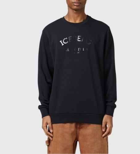 Til mænd. 25EI1P0E0106317 Sweatshirt med rund hals, (S), Casual, Bomuld - Iceberg - Modalova