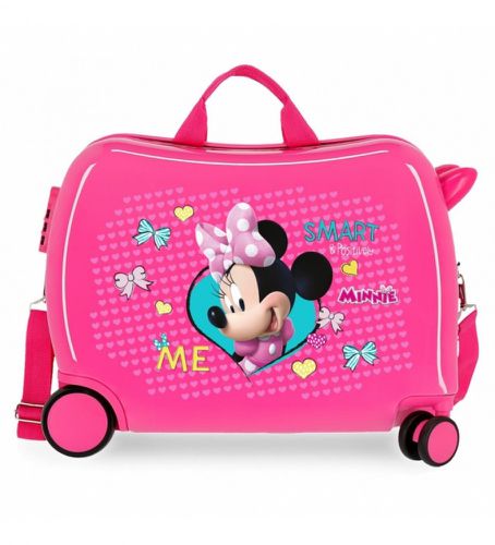 Til mænd/drenge. 22398E1 Minnie Happy Helpers Ride-on kuffert 2 hjul med flere retninger -38x55x20cm (OSFA), Casual, Pink, Syntetisk - Disney - Modalova