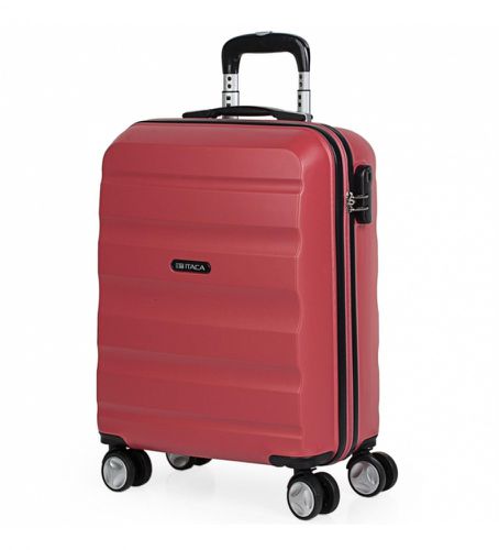 Unisex. T71650-02 Rejsetrolley kuffert kabinevogn Abs T71650 Coral -55X40X20Cm (OSFA), Rød, Casual, ABS/Polykarbonat, Koralfarvet - ITACA - Modalova