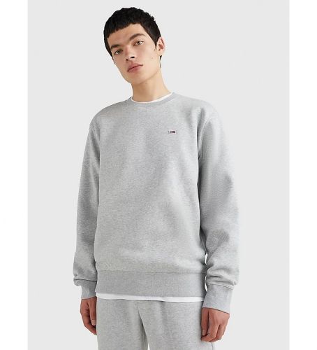 Til mænd. DM0DM09591 Pullover Regular Fleece C hals (XXL), Casual, Bomuld, Lange ærmer, Økologisk bomuld, Bæredygtig - Tommy Jeans - Modalova
