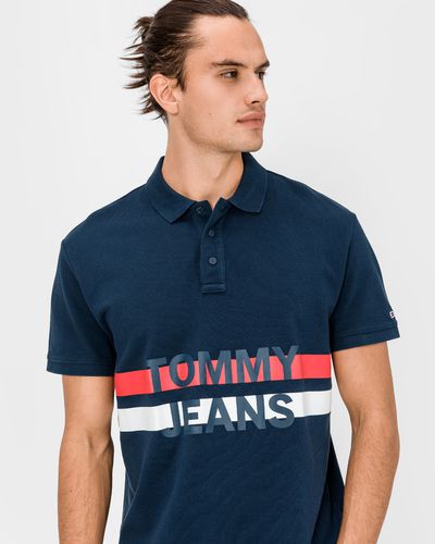 Block Stripe Polo T-shirt - Tommy Jeans - Modalova
