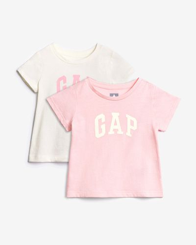 GAP Kids T-shirt 2 Piece Pink White - GAP - Modalova