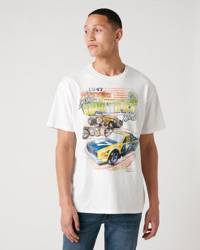 Wrangler Car T-shirt White - Wrangler - Modalova