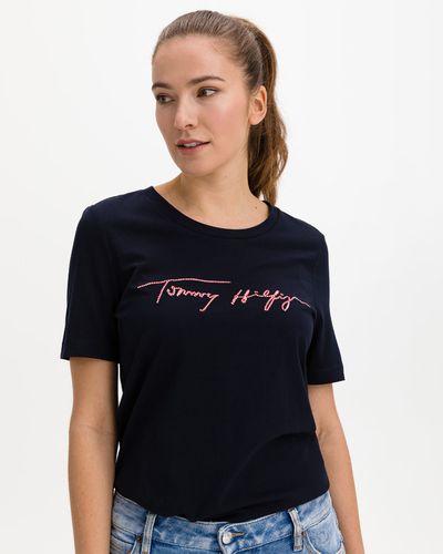 Tommy Hilfiger T-shirt Blue - Tommy Hilfiger - Modalova