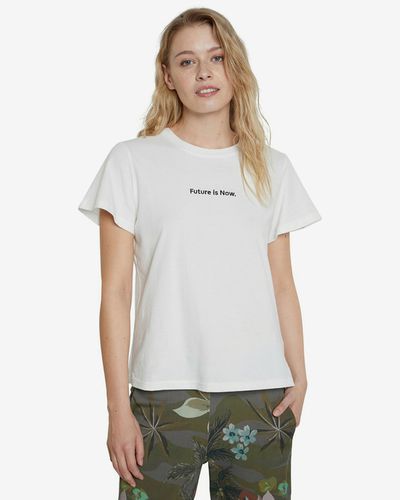 Desigual Mandala T-shirt White - Desigual - Modalova