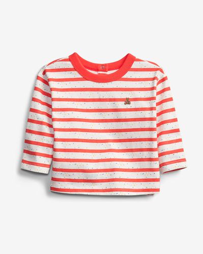 GAP Stripe Kids T-shirt Red - GAP - Modalova