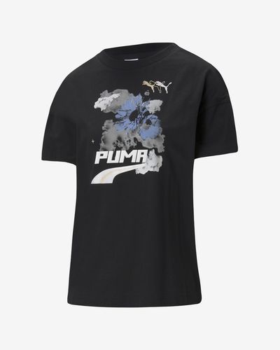 Puma Evide Graphic T-shirt Black - Puma - Modalova