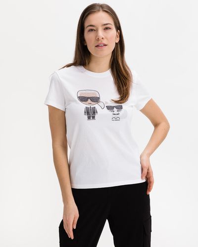 Karl Lagerfeld Ikonik T-shirt White - Karl Lagerfeld - Modalova