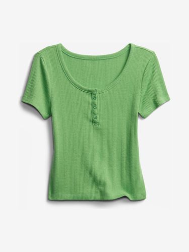 GAP Henley Kids T-shirt Green - GAP - Modalova