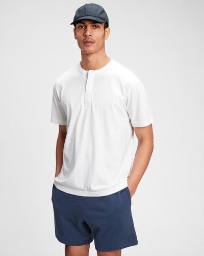 GAP Henley T-shirt White - GAP - Modalova