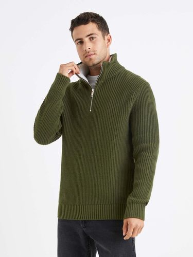 Celio Veviking Sweater Green - Celio - Modalova