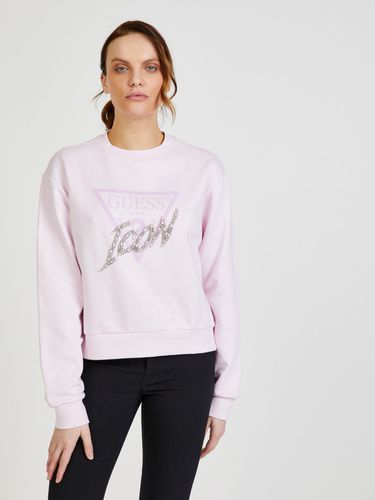Guess Icon Sweatshirt Pink - Guess - Modalova