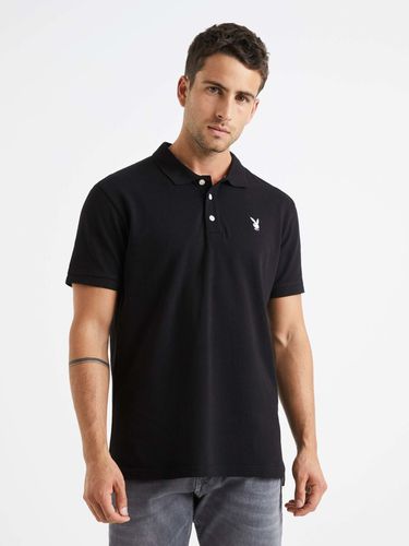 Celio Playboy Polo Shirt Black - Celio - Modalova