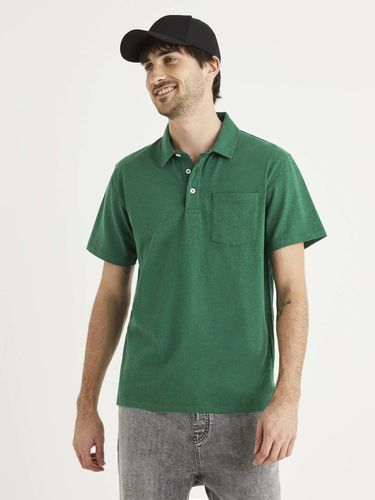 Celio Polo Shirt Green - Celio - Modalova