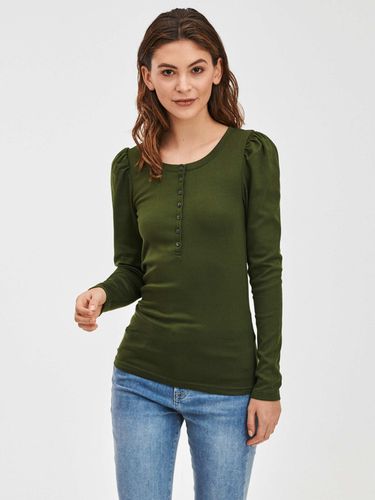GAP Modern Henley T-shirt Green - GAP - Modalova