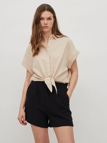 Vila Mandy Blouse Beige - Vila - Modalova