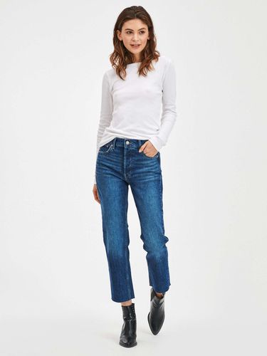 GAP Straight High Rise Jeans Blue - GAP - Modalova