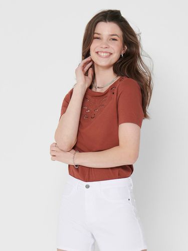 ONLY Theresa T-shirt Brown - ONLY - Modalova