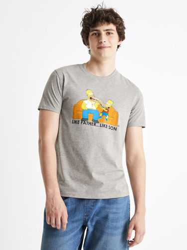 Celio The Simpsons T-shirt Grey - Celio - Modalova
