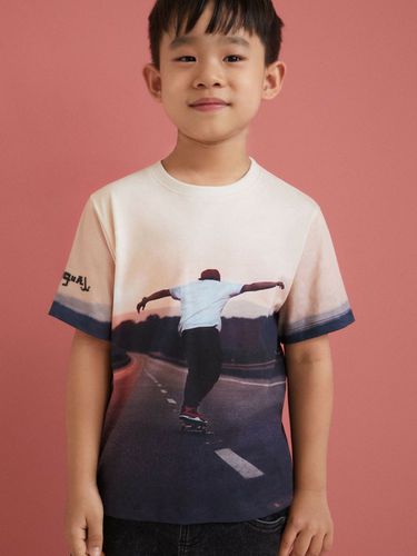 Desigual Kiwi Kids T-shirt Pink - Desigual - Modalova