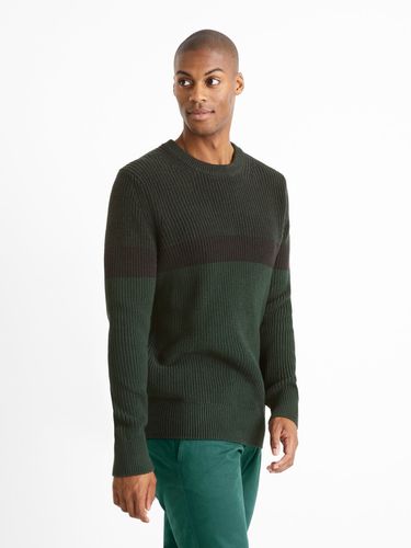Celio Ceriblock Sweater Green - Celio - Modalova