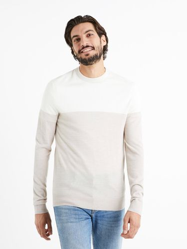 Celio Cemeribloc Sweater Beige - Celio - Modalova