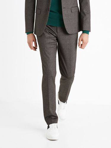 Celio Comaglia Trousers Grey - Celio - Modalova