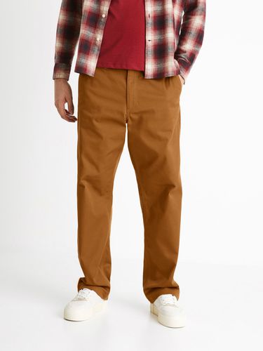 Celio Coloose1 Trousers Brown - Celio - Modalova