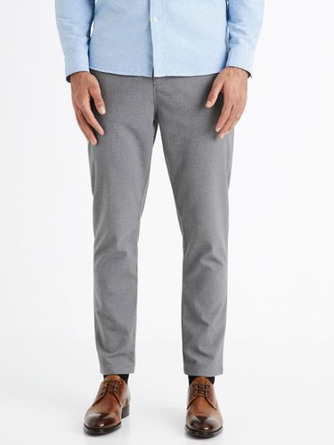 Celio Cozy Chino Trousers Grey - Celio - Modalova