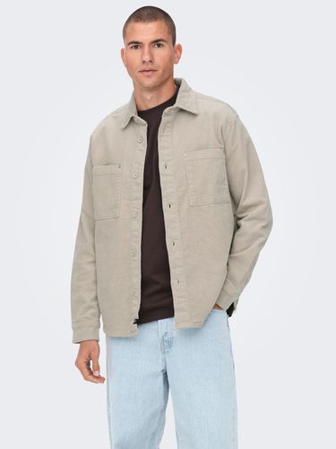 ONLY & SONS Track Shirt Beige - ONLY & SONS - Modalova