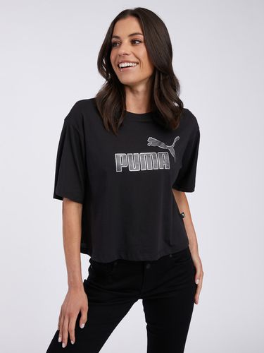 Puma ESS+ Marbleized T-shirt Black - Puma - Modalova