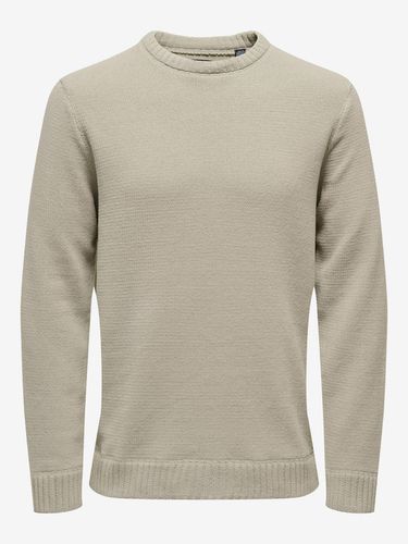 ONLY & SONS Ese Sweater Beige - ONLY & SONS - Modalova