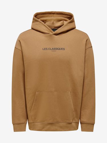 ONLY & SONS Les Sweatshirt Brown - ONLY & SONS - Modalova