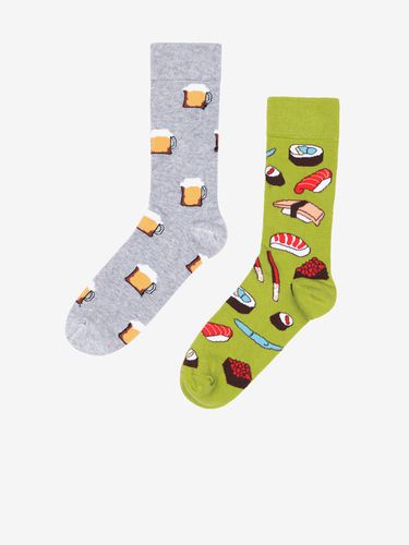 Set of 2 pairs of socks - Ombre Clothing - Modalova
