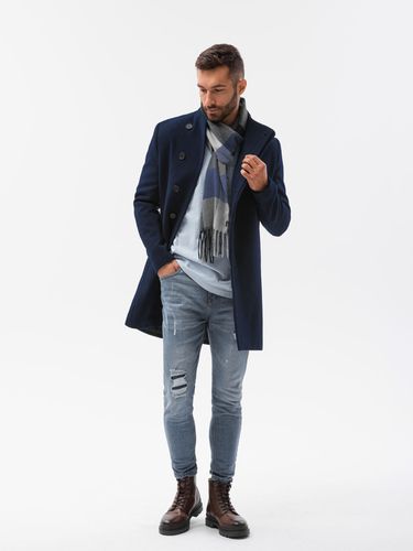 Ombre Clothing Coat Blue - Ombre Clothing - Modalova