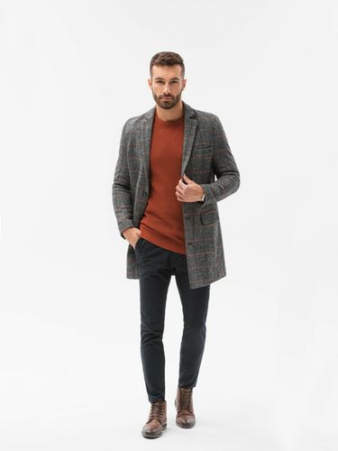 Ombre Clothing Coat Grey - Ombre Clothing - Modalova