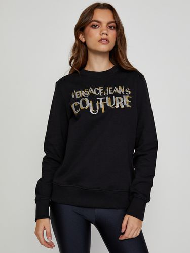 R Logo Glitter Sweatshirt - Versace Jeans Couture - Modalova