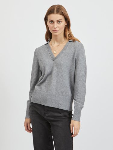 Vila Ril Sweater Grey - Vila - Modalova
