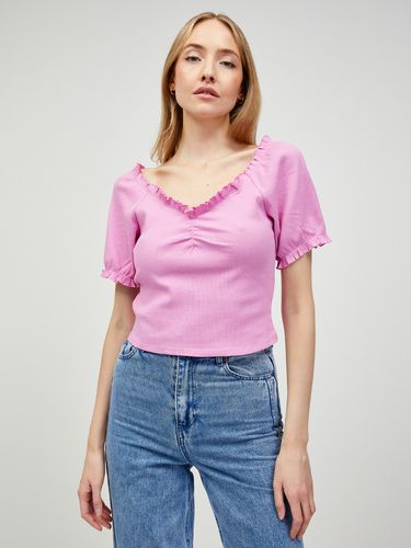 Pieces Tegan Crop top Pink - Pieces - Modalova