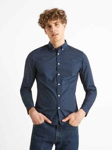 Celio Caop Shirt Blue - Celio - Modalova