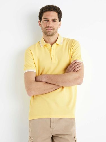 Celio Beline Polo Shirt Yellow - Celio - Modalova