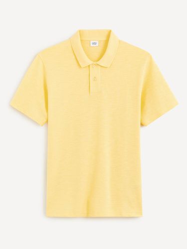 Celio Cesunny Polo Shirt Yellow - Celio - Modalova
