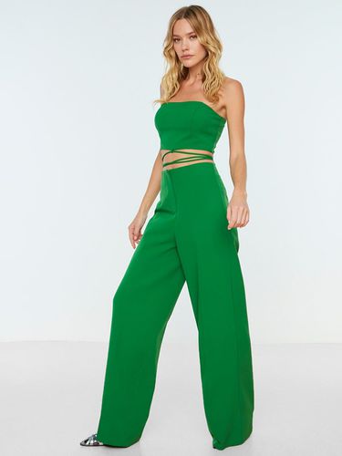 Trendyol Trousers Green - Trendyol - Modalova