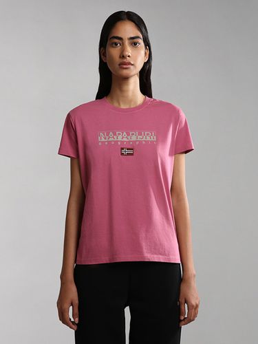 Napapijri T-shirt Pink - Napapijri - Modalova