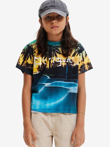 Desigual Kennto Kids T-shirt Blue - Desigual - Modalova