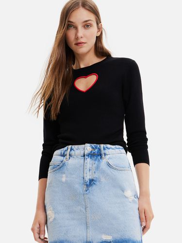 Desigual Cuore Sweater Black - Desigual - Modalova