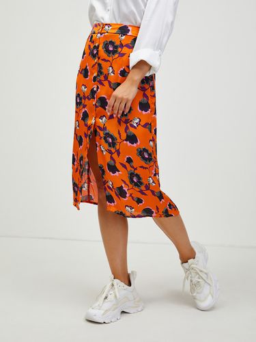 CAMAIEU Skirt Orange - CAMAIEU - Modalova