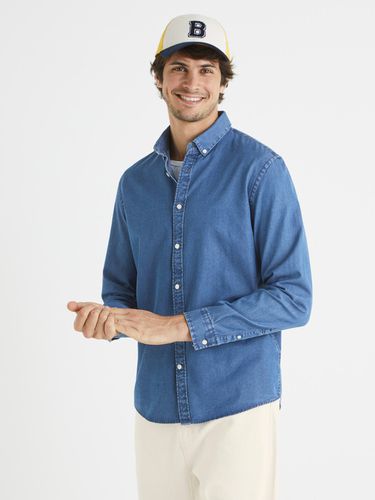 Celio Baden Shirt Blue - Celio - Modalova